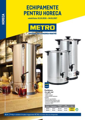 Catalogul Metro - Metro - Soluții Nealimentare pentru HoReCa de la 01.10. până la 04.01. - pagina 1