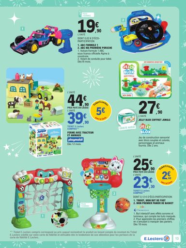 Catalogue E.Leclerc - E.Leclerc - Jouets valable dès le 13/10 au 05/12 - page 13