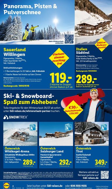Prospekt Lidl - Lidl - Reise-Highlights gültig ab 30.09. bis 31.10. - seite 4
