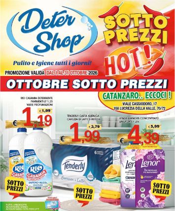 Volantino Deter Shop - Deter Shop valido dal 01/10 al 31/10 - pagina 1