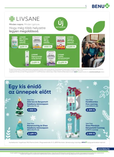 Akciós újság Benu - Benu érvényes 10.01.-tól 10.31.-ig - 5 oldal