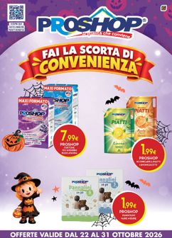 Volantini Proshop da giovedì 22/10