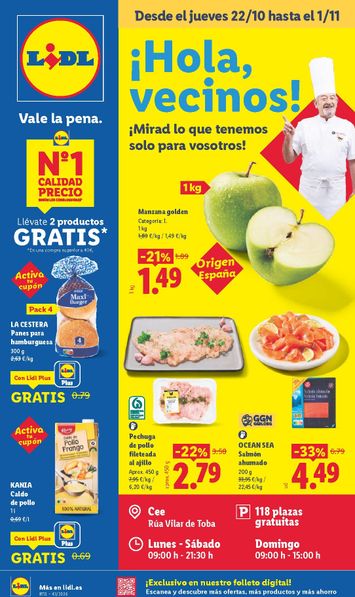 Folleto Lidl - Lidl - A Coruña del 22/10 al 01/11 - página 1