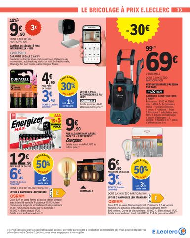 Catalogue E.Leclerc - E.Leclerc - Nos promos du moment valable dès le 13/10 au 24/10 - page 33