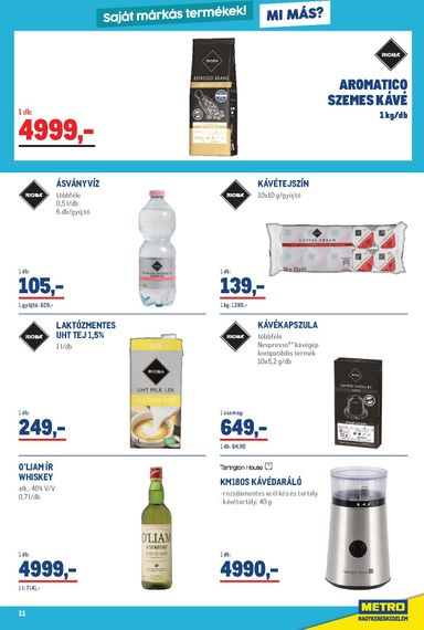 Akciós újság Metro - Metro érvényes 10.01.-tól 10.31.-ig - 11 oldal