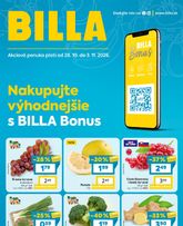Billa - Bonus leták platný od stredy 28.10.2026