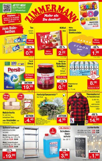 Prospekt Zimmermann - Zimmermann gültig ab 12.10. bis 17.10. - seite 1