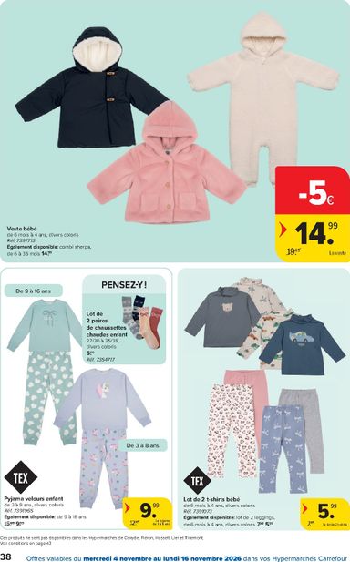 Folder Carrefour - Carrefour Hypermarchés van 04/11 tot 16/11 - side 38