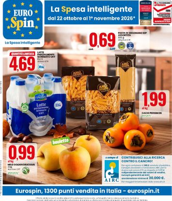 Volantino Eurospin - Eurospin valido dal 22/10 al 01/11 - pagina 1