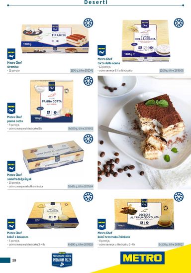 Katalog Metro - Metro - Poslovna rješenja - Pizzeria vrijedi od 06.07. do 31.12. - stranica 59