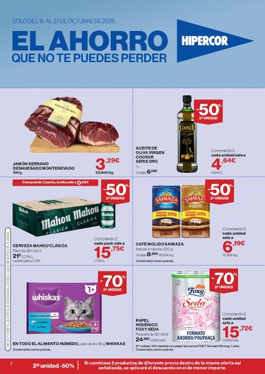 Folleto Hipercor - Hipercor del 15/10 al 27/10 - página 2