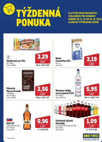 Leták METRO - Metro - Týždenná ponuka od 12.10. do 18.10. - strana 1