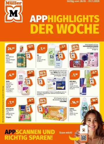 Müller-Flugblatt - Müller gültig ab 26.10. bis 01.11. - seite 1