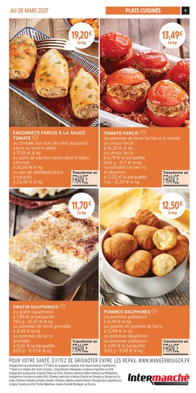 Catalogue Intermarché - Intermarché - Les Menus Traiteur valable dès le 06/10 au 28/03 - page 9