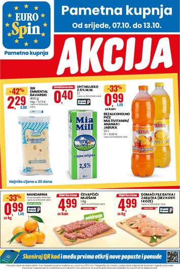 Katalog Eurospin - Eurospin vrijedi od 07.10. do 13.10. - stranica 1