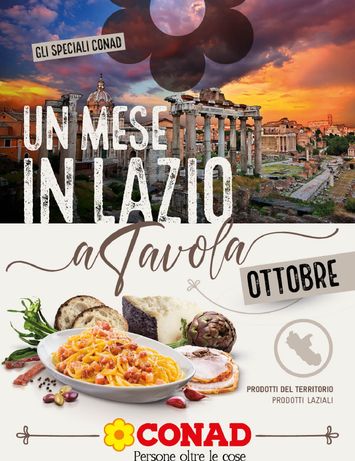 Volantino Spazio Conad - Spazio Conad - Un Mese in Lazio valido dal 30/09 al 15/10 - pagina 1