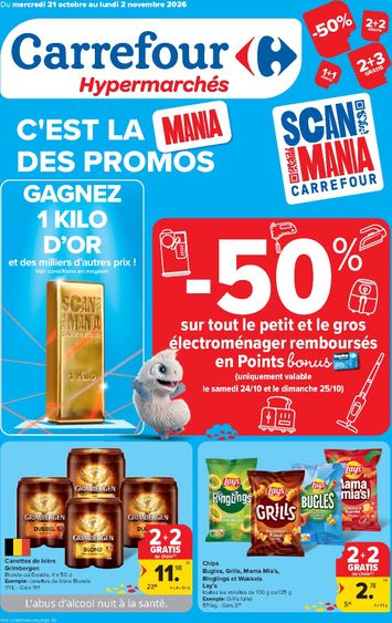 Folder Carrefour - Carrefour Hypermarchés van 21/10 tot 02/11 - side 1