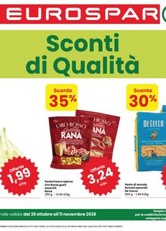 Volantini Eurospar da giovedì 29/10