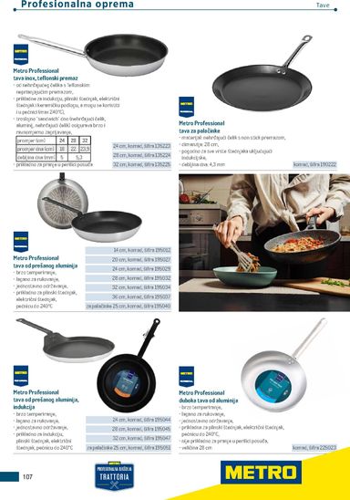 Katalog Metro - Metro - Poslovna rješenja - Trattoria vrijedi od 04.03. do 31.12. - stranica 107