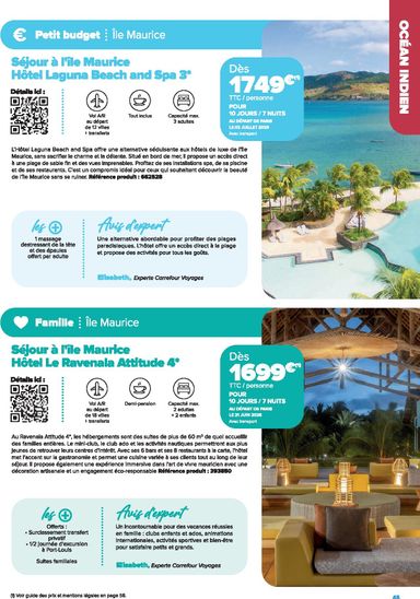 Catalogue Carrefour Market - Carrefour Market - Voyages valable dès le 22/01 au 31/12 - page 45