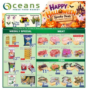 Flyer Oceans Fresh Food Market - Oceans - 150 West Drive, Unit 104 Brampton valid since 10-30 until 11-05 - page 1