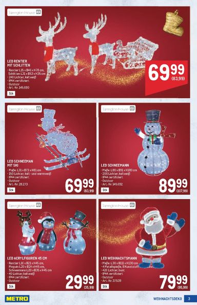 METRO-Flugblatt - Metro - Weihnachtsdeko gültig ab 15.10. bis 24.12. - seite 3