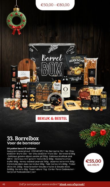 Folder Makro - Makro - Kerstpaketten catalogus van 20-10 tot 31-12 - side 40