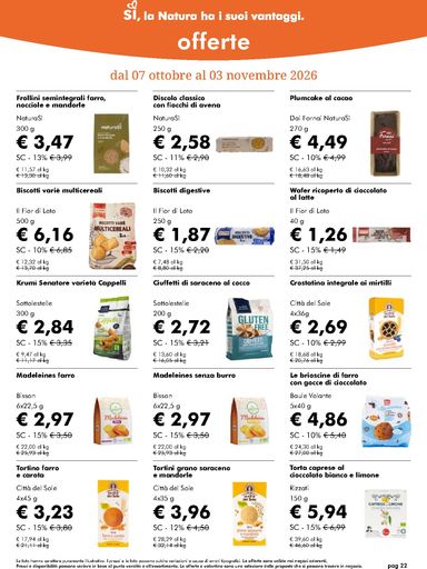 Volantino NaturaSì - NaturaSì valido dal 07/10 al 03/11 - pagina 22