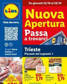 Lidl - Nuova apertura Trieste