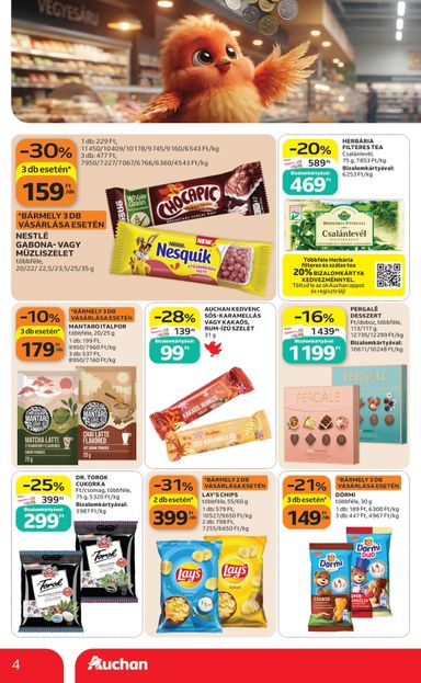 Akciós újság Auchan - Auchan - Filléres ajánlataink érvényes 10.29.-tól 11.04.-ig - 4 oldal