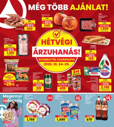 Akciós újság Spar - INTERSPAR érvényes 10.22.-tól 10.28.-ig - 20 oldal