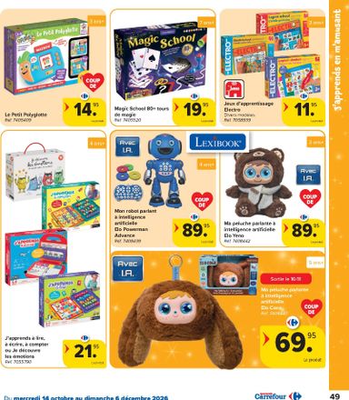 Folder Carrefour - Carrefour - Catalogue Jouets van 14/10 tot 06/12 - side 49
