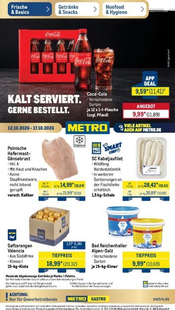 Prospekt METRO - Metro gültig ab 12.10. bis 17.10. - seite 1
