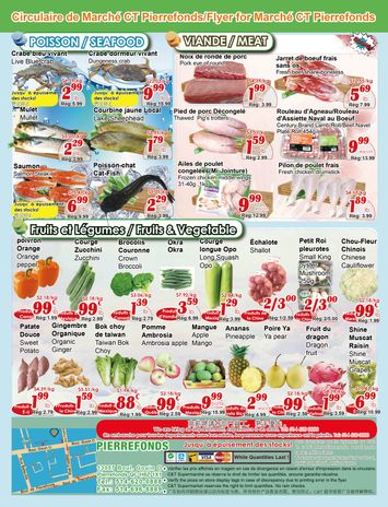 Flyer Marché C&T - Marché C&T - Pierrefonds-Roxboro valid since 10-29 until 11-04 - page 1