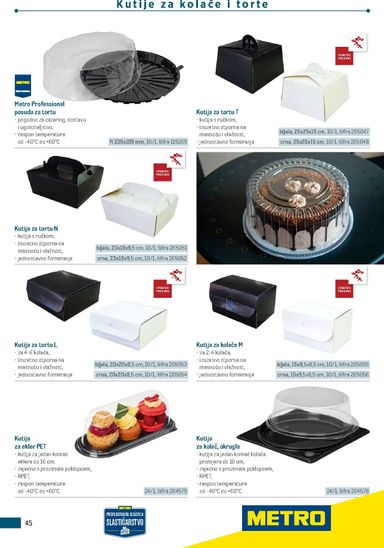 Katalog Metro - Metro - Poslovna rješenja - Proizvodi za slastičarstvo vrijedi od 01.01. do 31.12. - stranica 45
