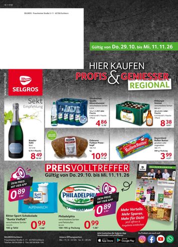 Prospekt Selgros - Selgros - Eschborn gültig ab 29.10. bis 11.11. - seite 1