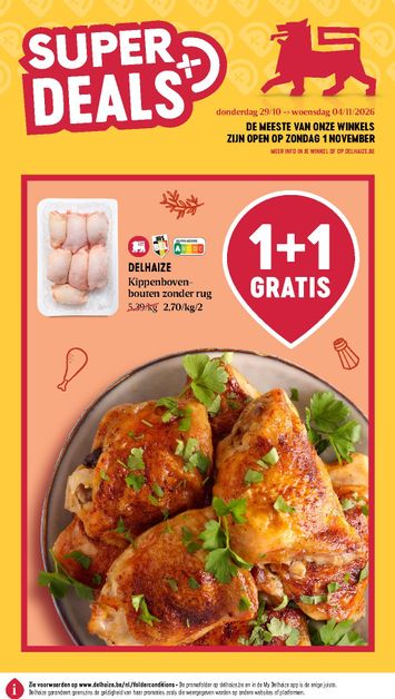 Folder Delhaize - Delhaize van 29/10 tot 04/11 - side 1