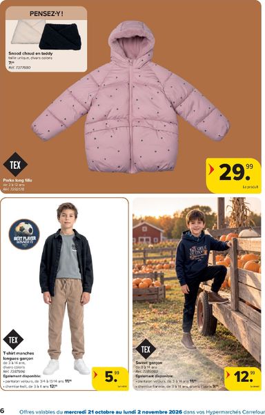Folder Carrefour - Carrefour - Textile d'automne van 21/10 tot 02/11 - side 6
