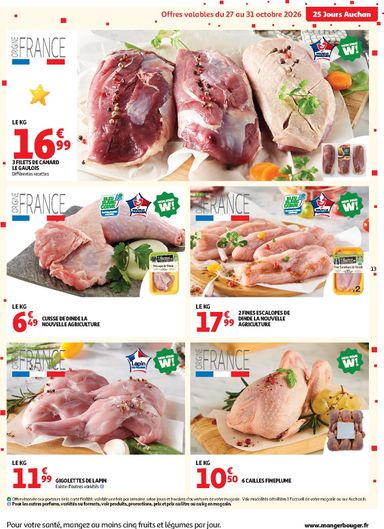Catalogue Auchan - Auchan - 25 jours valable dès le 27/10 au 01/11 - page 13