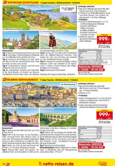 Prospekt Netto - Netto Marken Discount - Reisen gültig ab 15.10. bis 31.10. - seite 14