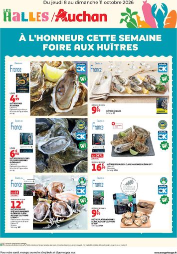 Folder Auchan - Auchan - Foire aux Huitres van 08/10 tot 11/10 - side 1