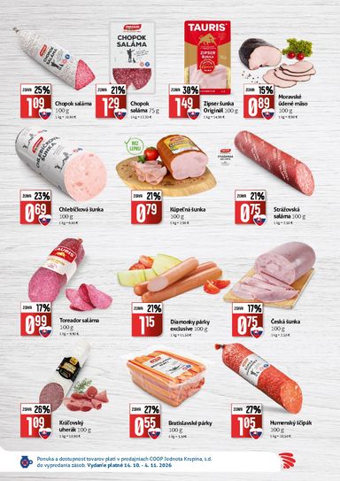 Leták COOP Jednota - COOP Jednota - Krupina od 14.10. do 04.11. - strana 2