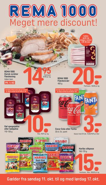 Brochurer Rema 1000 - Rema 1000 gyldig fra 11.10. til 17.10. - side 1