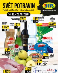 JIP - Svět potravin - Brno, Ostrava - Hrabová, Praha - Bořanovice, Jilemnice, Karlovy Vary, Olomouc, Pardubice, Zlín, Polička