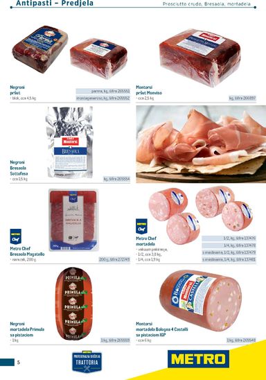 Katalog Metro - Metro - Poslovna rješenja - Trattoria vrijedi od 04.03. do 31.12. - stranica 5