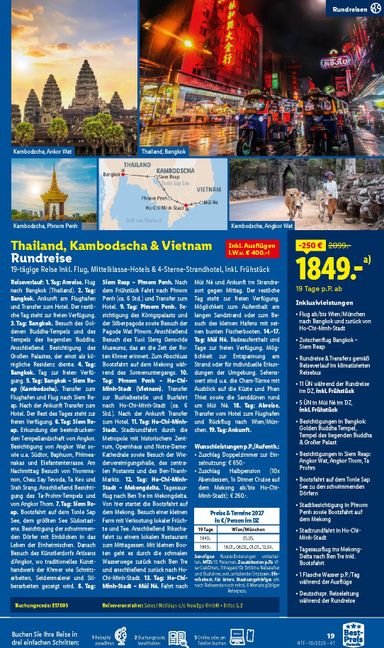 Lidl-Flugblatt - Lidl - Reise-Highlights gültig ab 14.10. bis 15.11. - seite 19