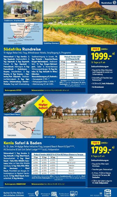 Lidl-Flugblatt - Lidl - Oktober Reise-Highlights gültig ab 30.09. bis 31.10. - seite 23