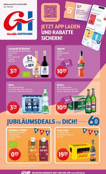 Prospekt Getränke Hoffmann - Getränke Hoffmann gültig ab 19.10. bis 24.10. - seite 1