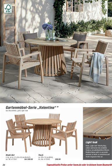 Prospekt toom - Toom - Gartenmöbel & Solar-Leuchten gültig ab 01.03. bis 31.12. - seite 24