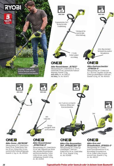Prospekt toom - Toom - Gartenpflege & Teich gültig ab 01.03. bis 31.12. - seite 36